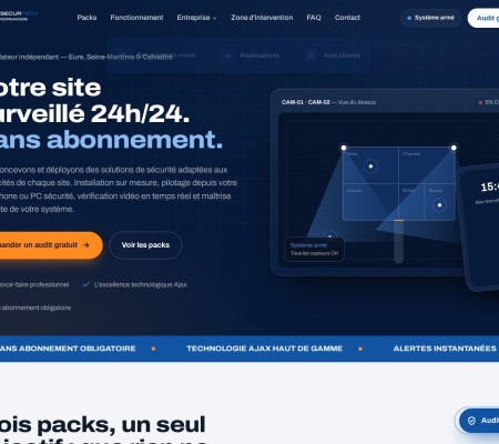 Aperçu du site Securtech Normandie